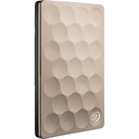 Disco Duro Externo SEAGATE Backup Plus Ultra Slim 2TB | Dorado Metálico | USB 3.0 | Ref. STEH2000101 | Portátil 2.5″ | Diseño Premium