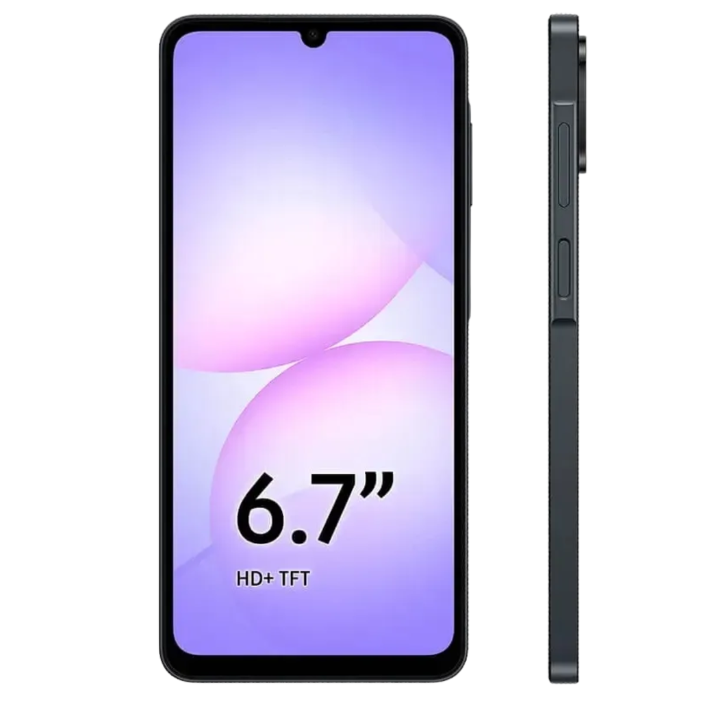 Samsung Galaxy A07 Negro 128GB 4GB RAM Pantalla 6.7 HD+ Cámara 50MP Batería 5000mAh