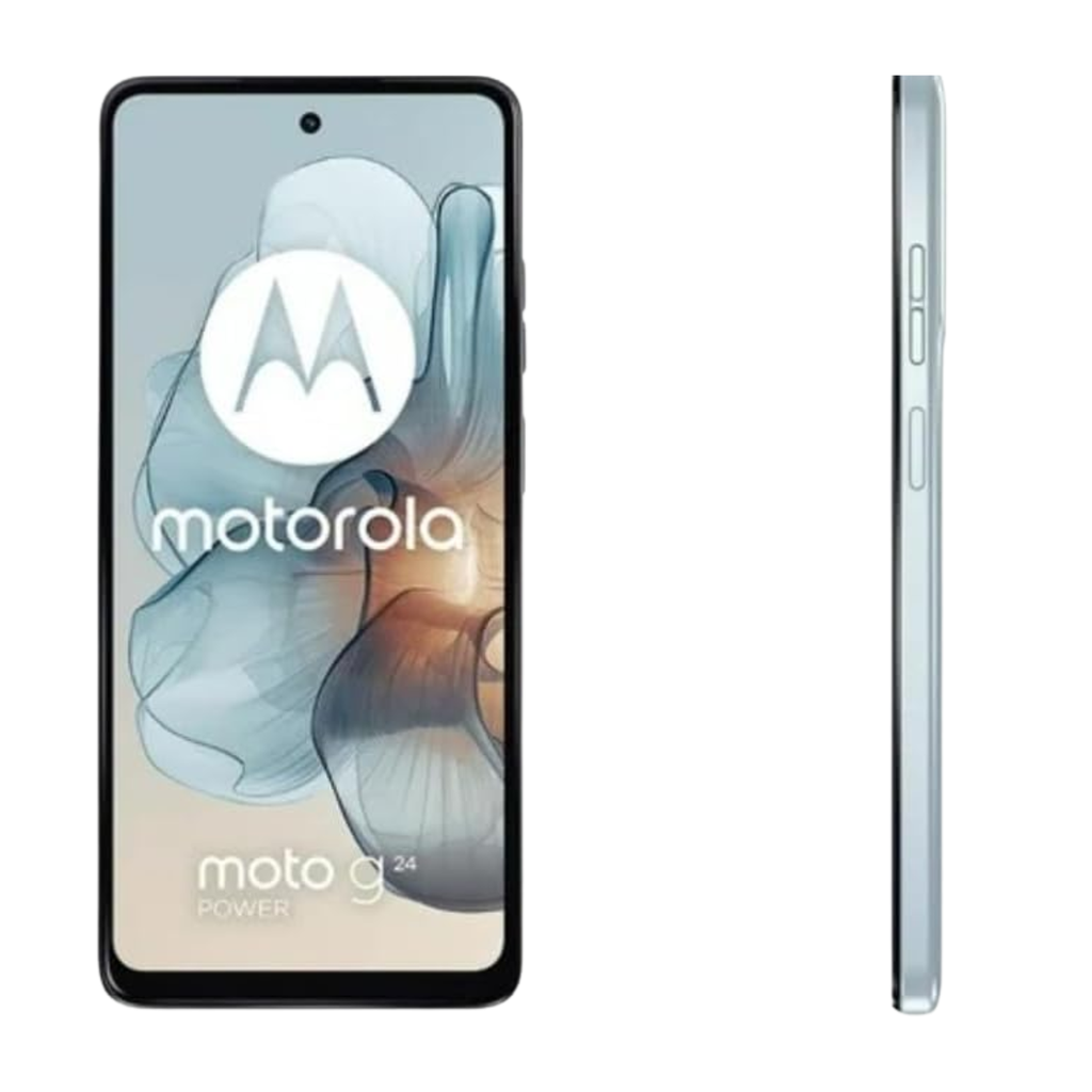 Smartphone Motorola Moto G24 Power - 256GB / 4GB RAM, Batería 6000mAh, Celeste Glaciar