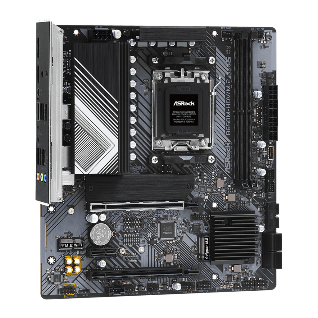 ASRock B650M-HDV/M.2 Tarjeta Madre AM5 DDR5 Micro ATX