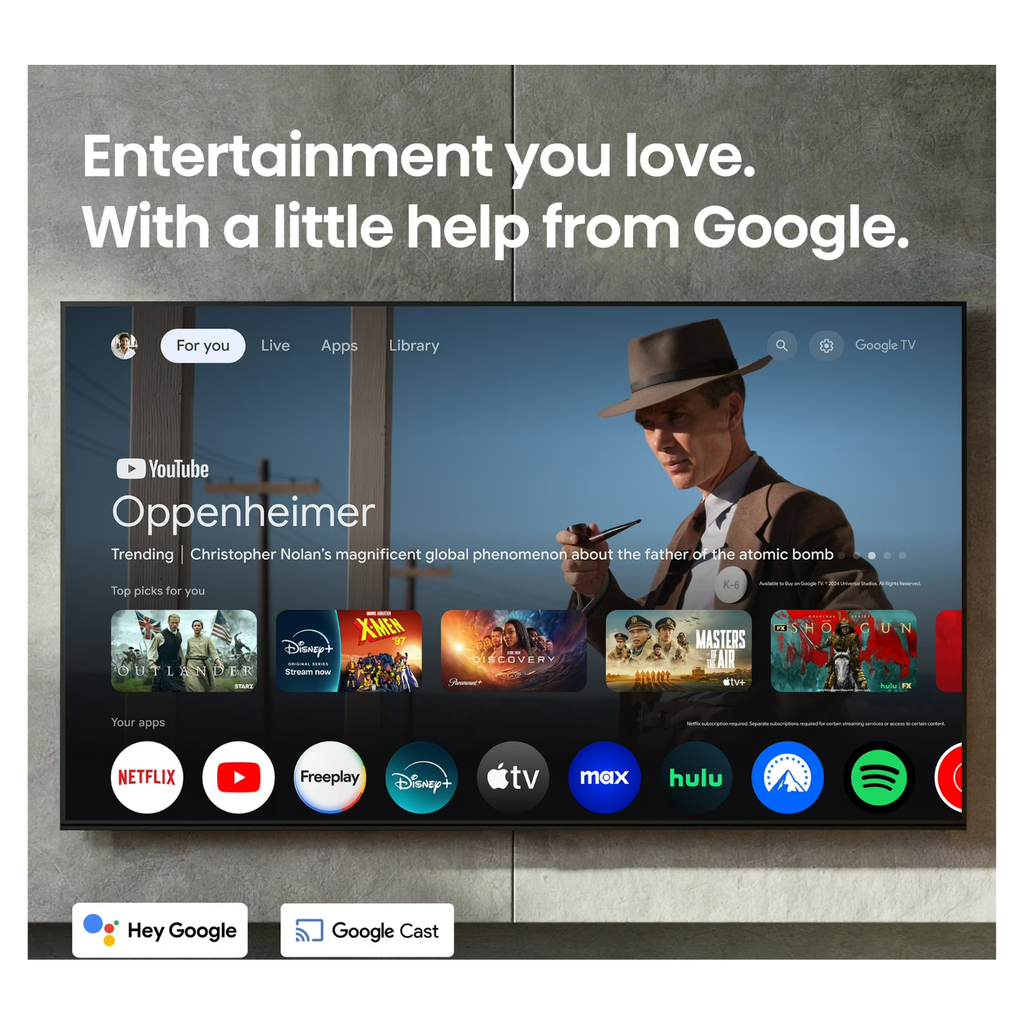Hisense 43" Smart TV Full HD Google TV DTS Virtual:X WiFi 43H40G