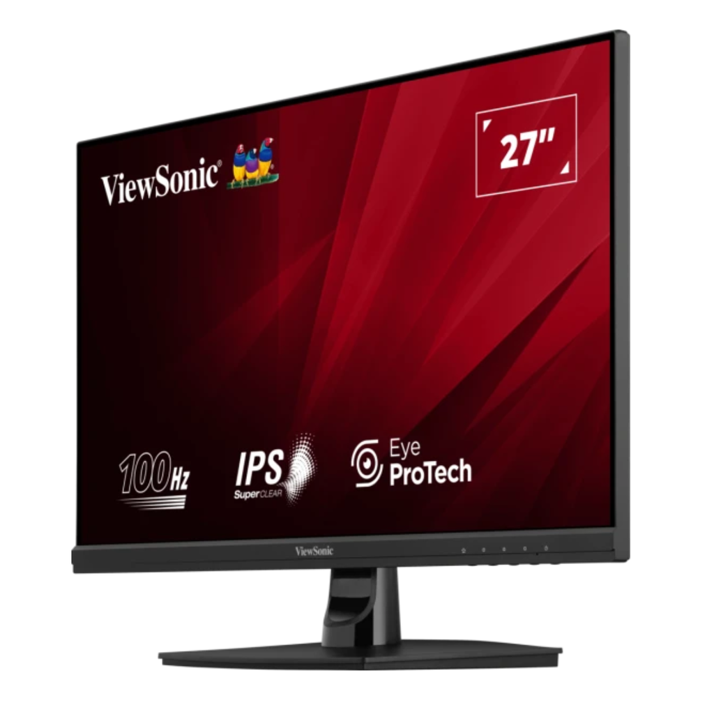 Monitor ViewSonic 27" Full HD IPS - 100Hz, Marcos Ultra Delgados, Tecnología Eye Care, HDMI/VGA, Altavoces Integrados (VA2709-MH)