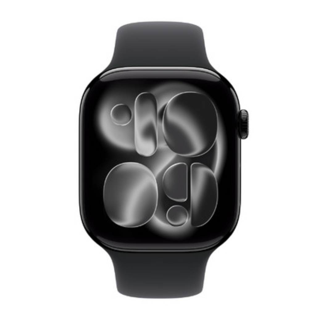 Apple Watch Series 11 GPS 46mm Negro Jet Banda Deportiva Negra S/M