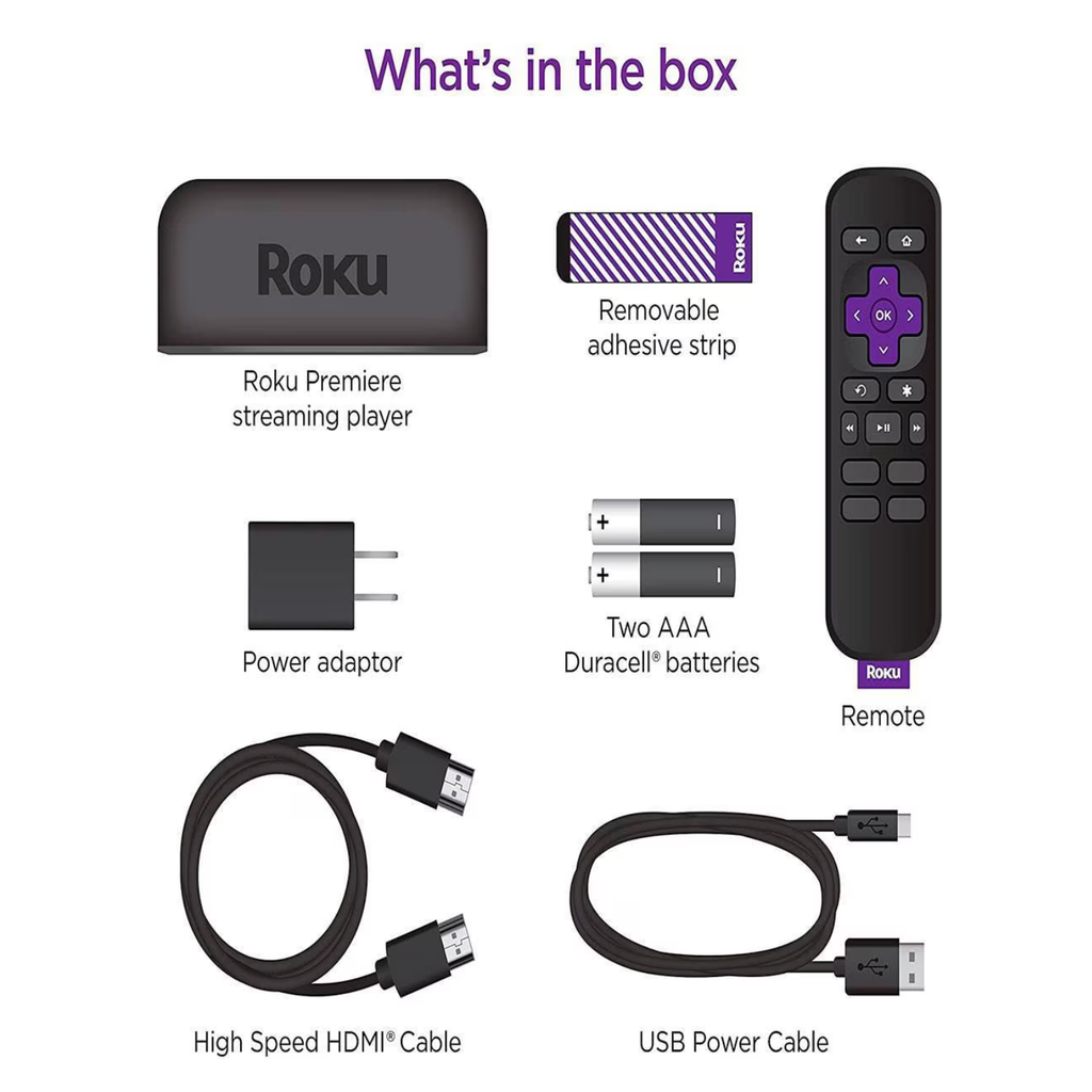 3920RW Roku Premiere 4K HDR Streaming Player (Damaged)