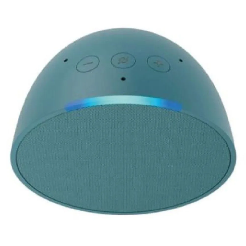 Amazon Echo Pop | Bocina inteligente y compacta con sonido definido y Alexa | Verde azulado | UPC: 840268935870