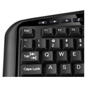 Adesso TruForm AKB-150SB Teclado Ergonómico USB con Lector Smart Card