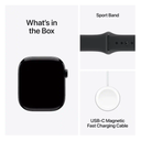 Apple Watch Series 11 46mm Jet Black Aluminum Case Black Sport Band M/L