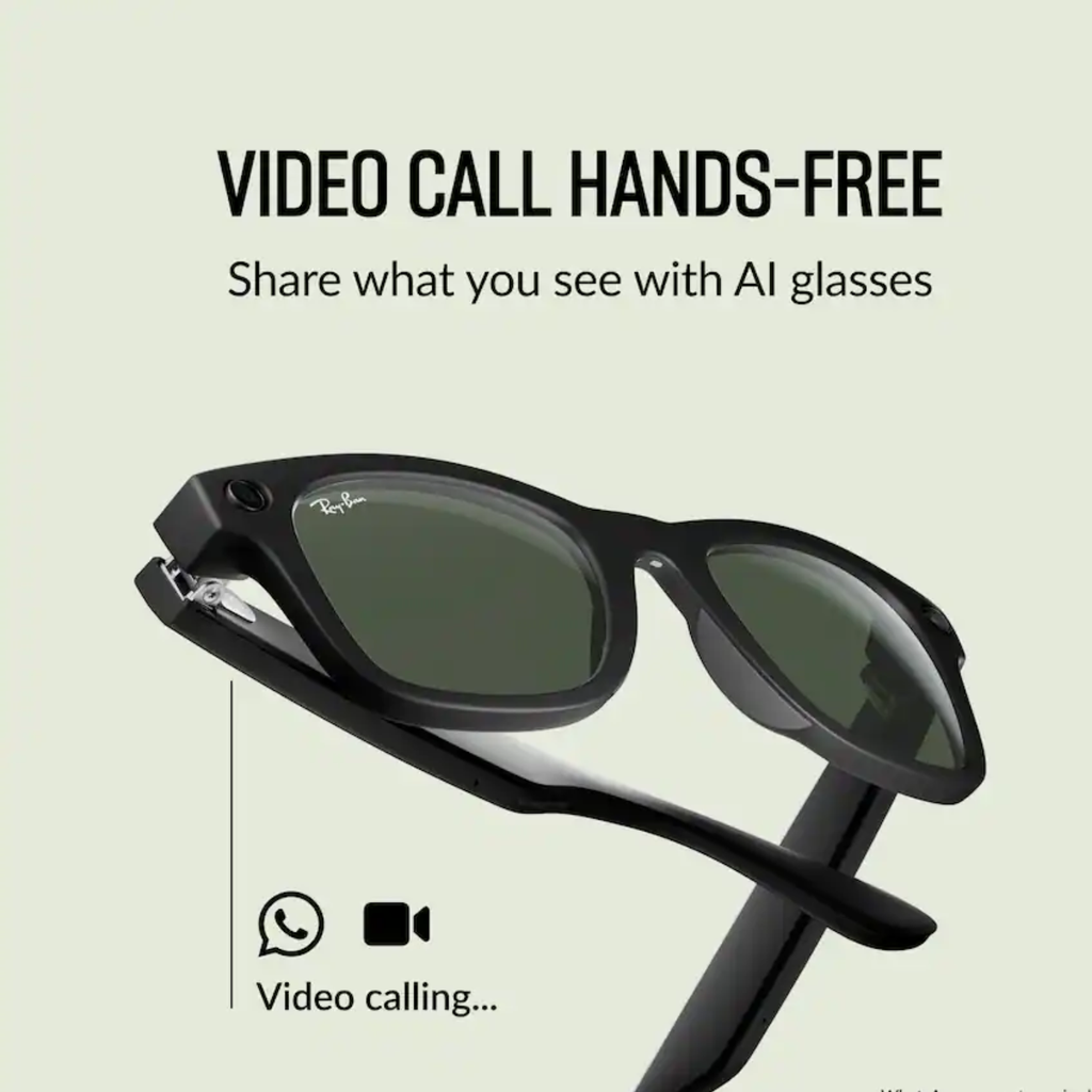 Gafas Inteligentes Ray-Ban Meta Wayfarer Shiny Black Green Lenses con Meta AI