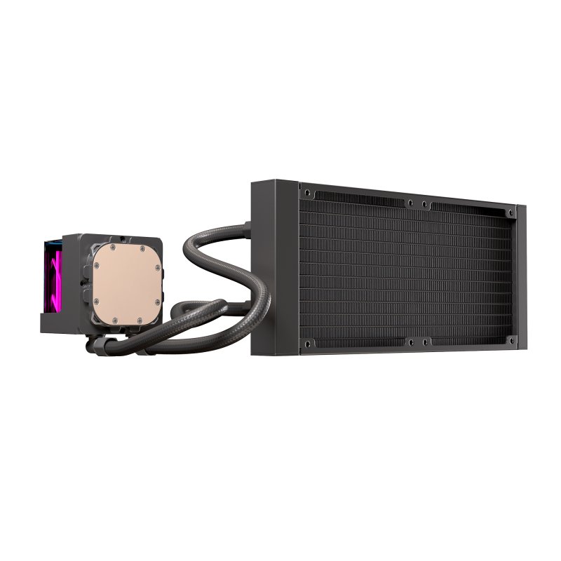 Enfriamiento Líquido EINAREX Vertex 240 Black – Espejo Infinito – Fans Hidráulicos ARGB – 240mm – Intel & AMD