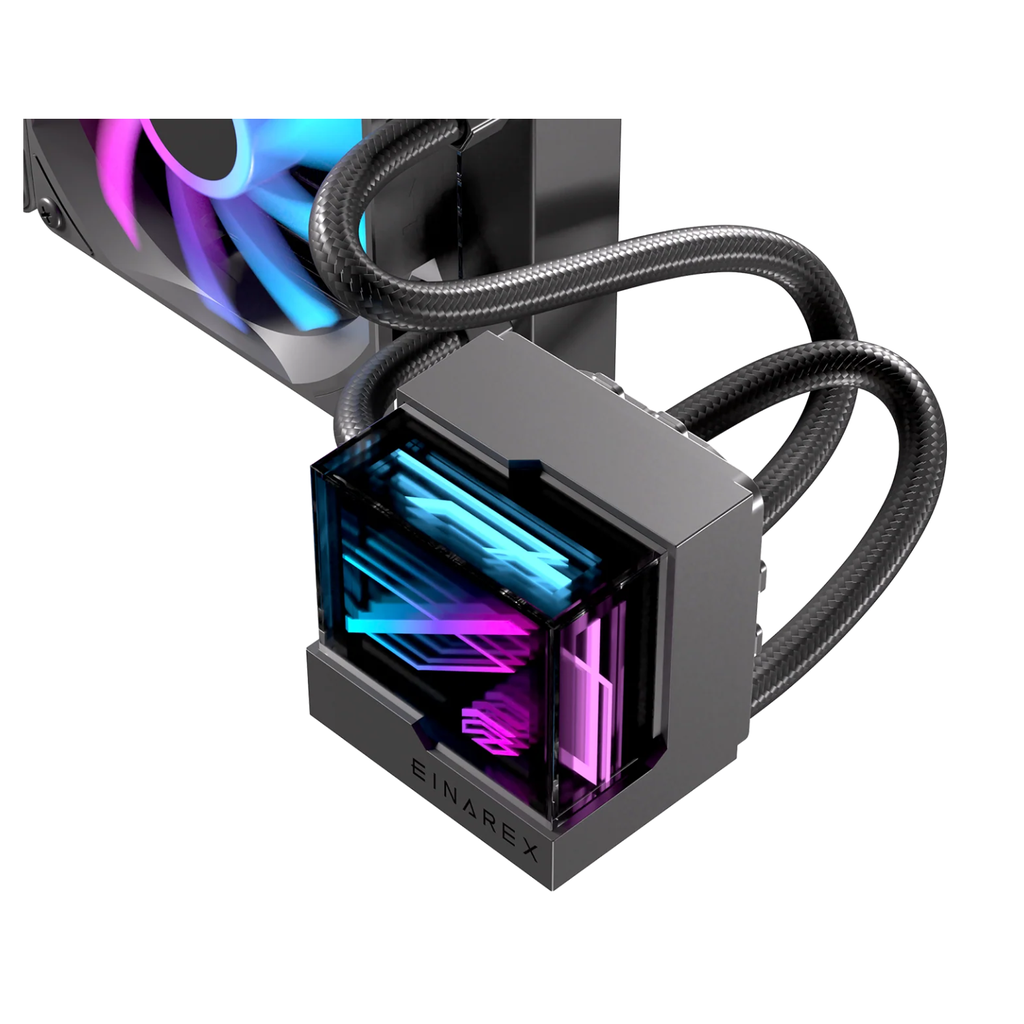 Enfriamiento Líquido EINAREX VERTEX Lite 240mm Black - EXWC-VX-L240R-B, Sistema AIO, Radiador 240mm, Disipación Térmica Eficiente