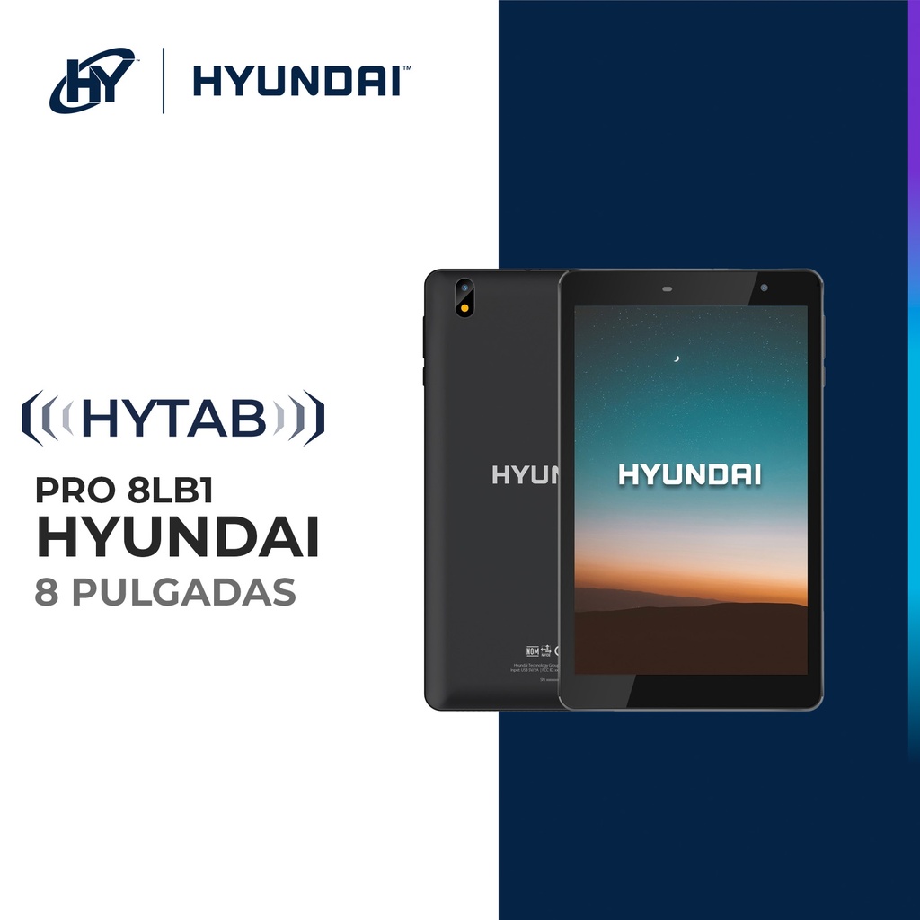 Hyundai HYtab Plus 8LB1 (T-Mobile Carrier), 8" HD IPS, Android 11, Quad-Core Processor, 3GB/32GB, 2MP/5MP - Black