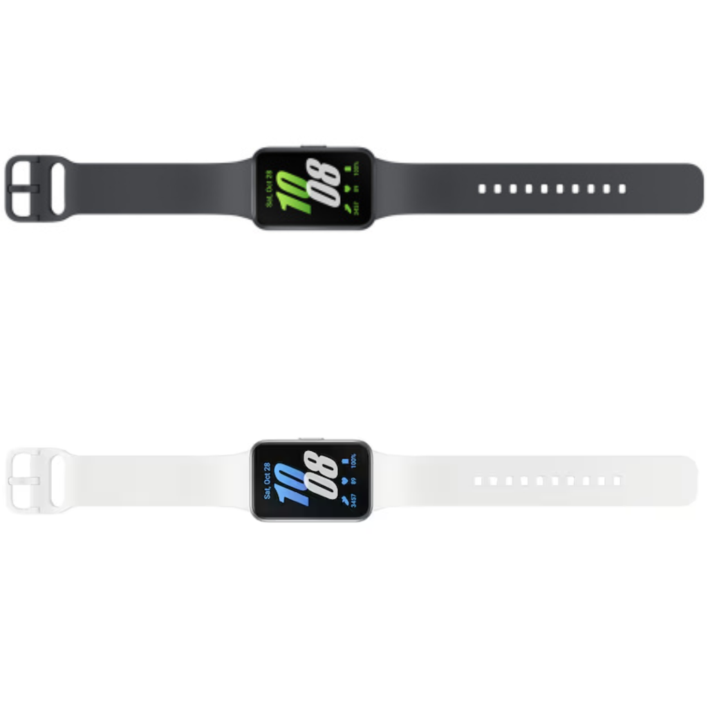 Paquete 2 Samsung Galaxy Fit3 | Colores Graphite y Silver | Pantalla 1.6" AMOLED | 13 Días de Batería | Monitoreo de Salud y Sueño