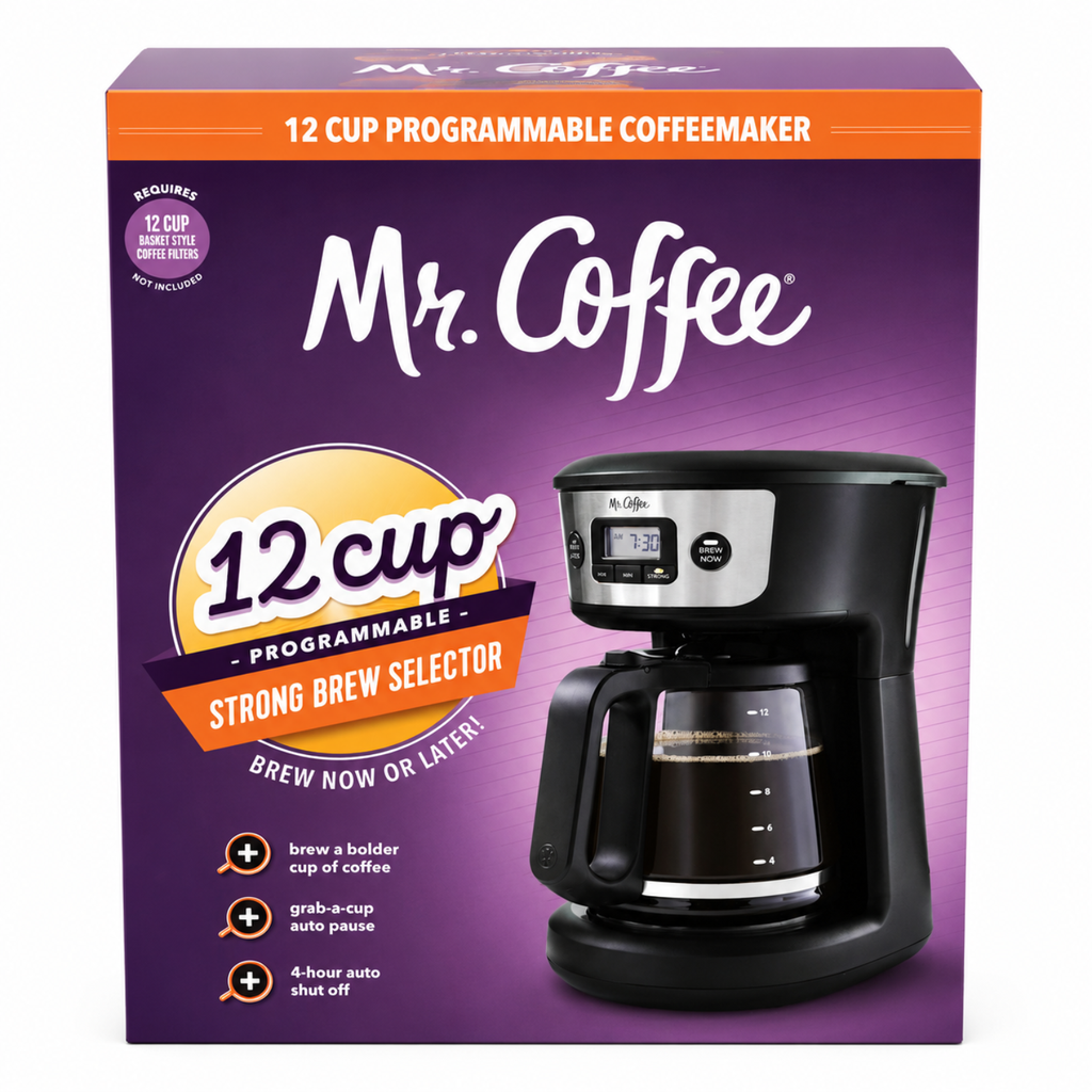 Mr. Coffee 12-Cup Coffee Maker – El Estándar de Oro en Preparación Clásica