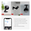 LaView Security Cameras 4pcs, Home Security Camera Indoor 1080P, Wi-Fi Cameras Wired for Pet, Motion Detection, Two-Way Audio, Night Vision, Phone App, Works with Alexa, iOS & Android & Web Access