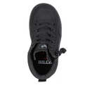 BILLY Footwear Toddler Harmon Sneakers - Black 9T: Zipper & Lace Up, Cushioned Insole, Non Marking Sole