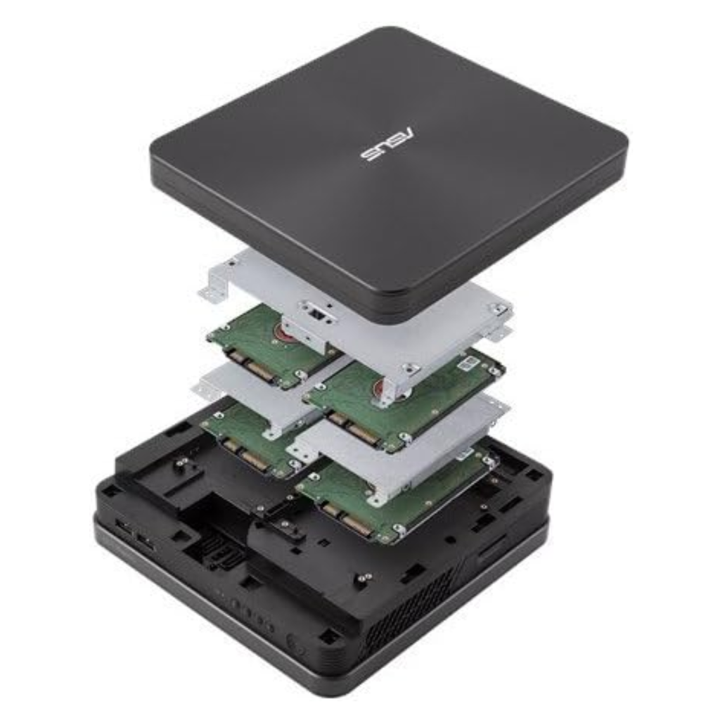 ASUS VivoMini VC68V Mini PC Intel Core i5-7500 8GB RAM 256GB SSD Windows 10 Pro Iron Gray