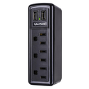 Protector de Sobretensión CyberPower 3 Tomas con 2 Puertos USB 918 Joules (CSP300WU)