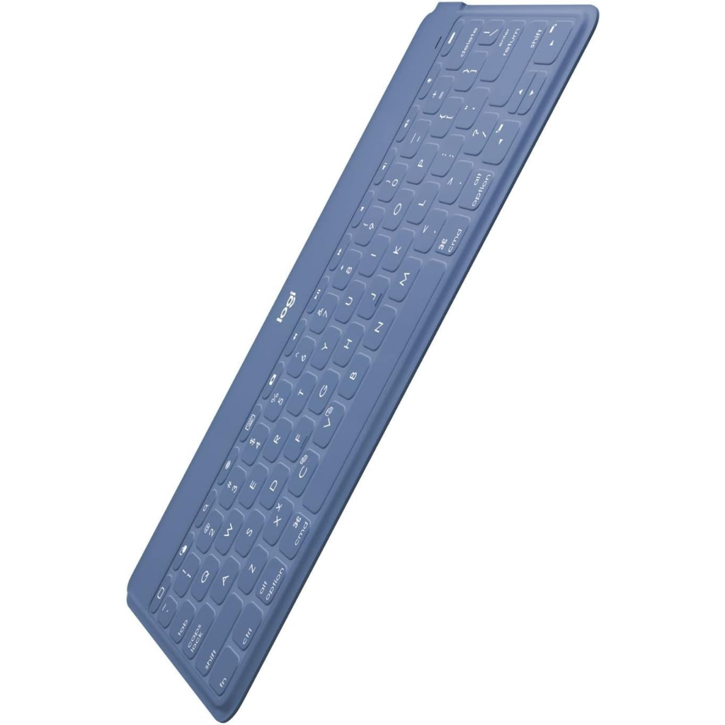 Logitech Keys-To-Go – Teclado Bluetooth Ultra Portátil, Delgado, Silencioso y Resistente a Salpicaduras, Compatible con iPad, iPhone y Tablets (Nuevo)