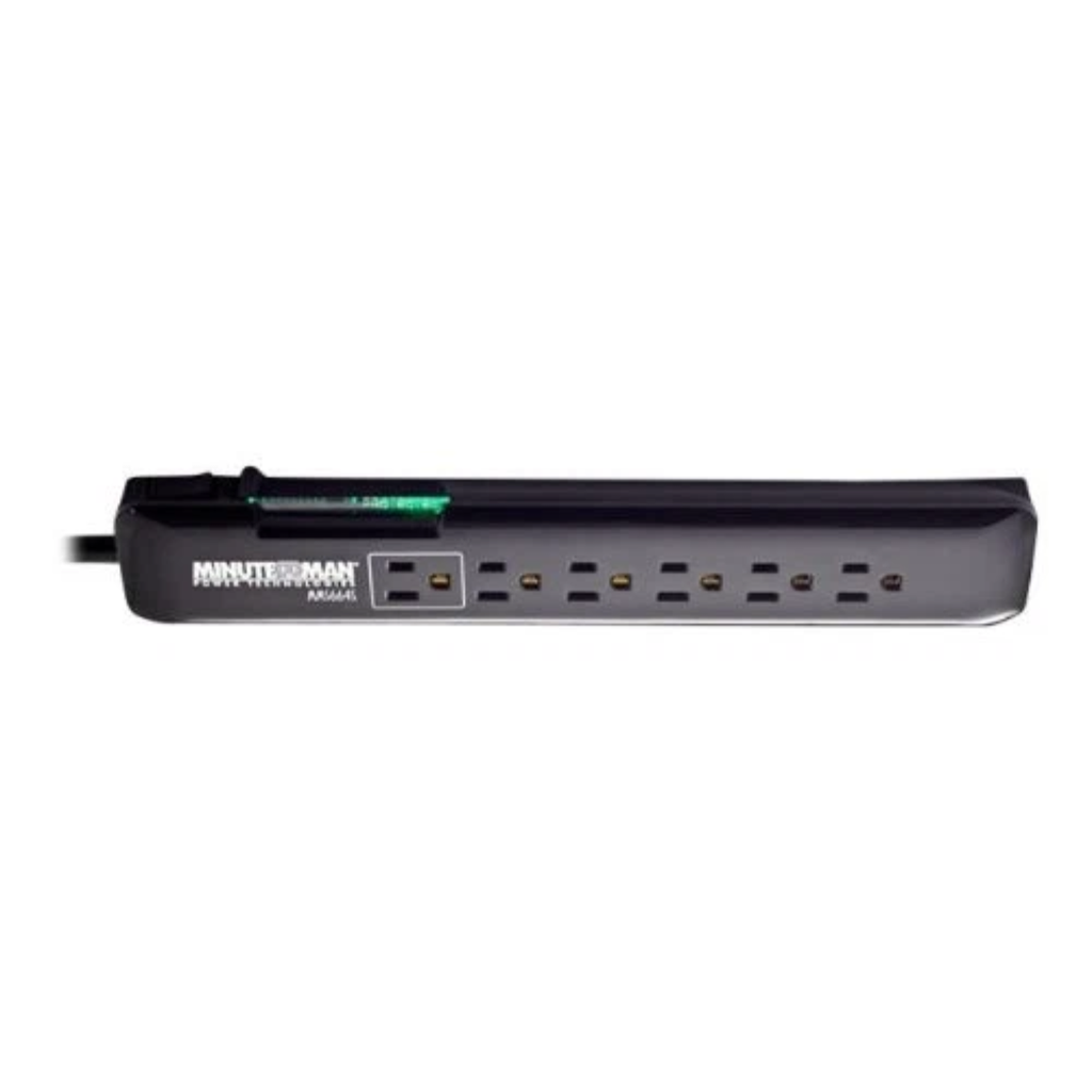 Supresor de Sobretensiones Minuteman SlimLine MMS664S - 6 Tomas, 540 Joules