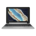 Refurbished - Asus Chromebook Flip C101 C101PA-DB02 10.1" Touchscreen Convertible Chromebook - 1280 x 800 - ARM Cortex A53 Hexa-core (6 Core) 1.60 GHz - 4 GB Total RAM - 16 GB Flash Memory - Silver