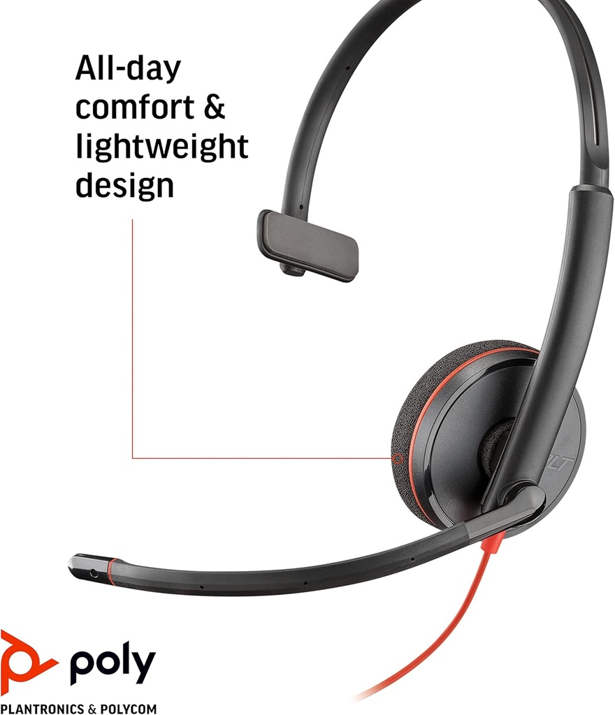 Refurbished Plantronics Blackwire C3210 Headset Grado B