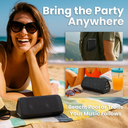 OontZ Angle 3 Ultra Black – Bocina Bluetooth 5.0 Portátil 14W, Waterproof IPX7, Alcance 100 ft, Sonido Estéreo Potente