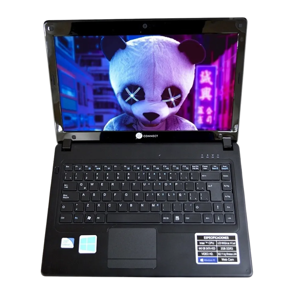 Laptop Connect 14.1" HD - Intel Celeron N3350, 4GB RAM, 64GB SSD, Win 10 Home - White