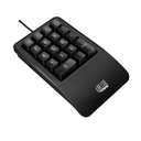 Adesso Teclado Numérico Antimicrobiano Impermeable con Descanso de Muñeca
