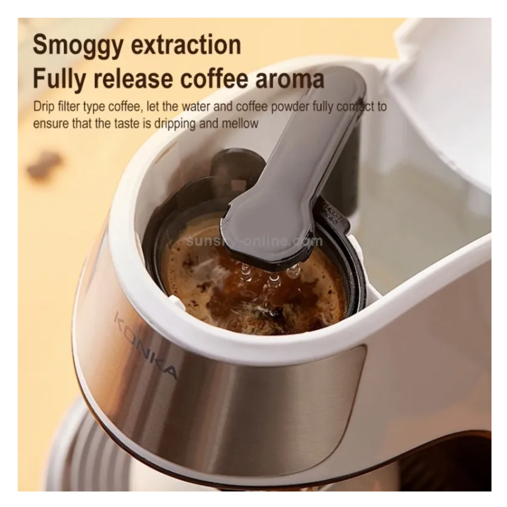 Cafetera de Goteo Eléctrica para Café Caliente y Uso Diario
