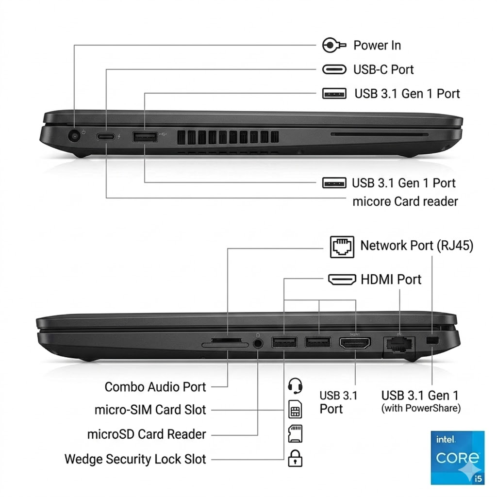 Dell Latitude 5400 14" FHD Intel Core i5 16GB RAM 256GB SSD Windows 11 (Reacondicionado) 