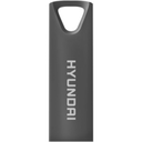 Memoria USB 16GB Hyundai Bravo Deluxe | Cuerpo Metálico Space Grey | USB 2.0 High Speed | Resistente y Compacta | Nuevo Sellado | Ideal para Llaveros y Profesionales