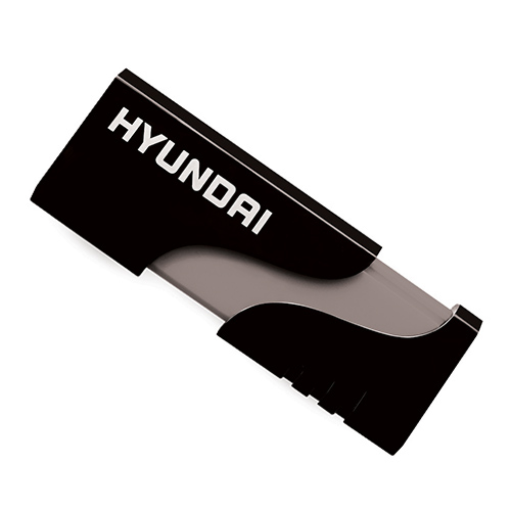 Memoria USB 32GB Hyundai Boost | USB 3.0 High Speed | Negro con Blanco | Nueva Sellada | Transferencia Rápida | Para Video 4K, Gaming y Oficina