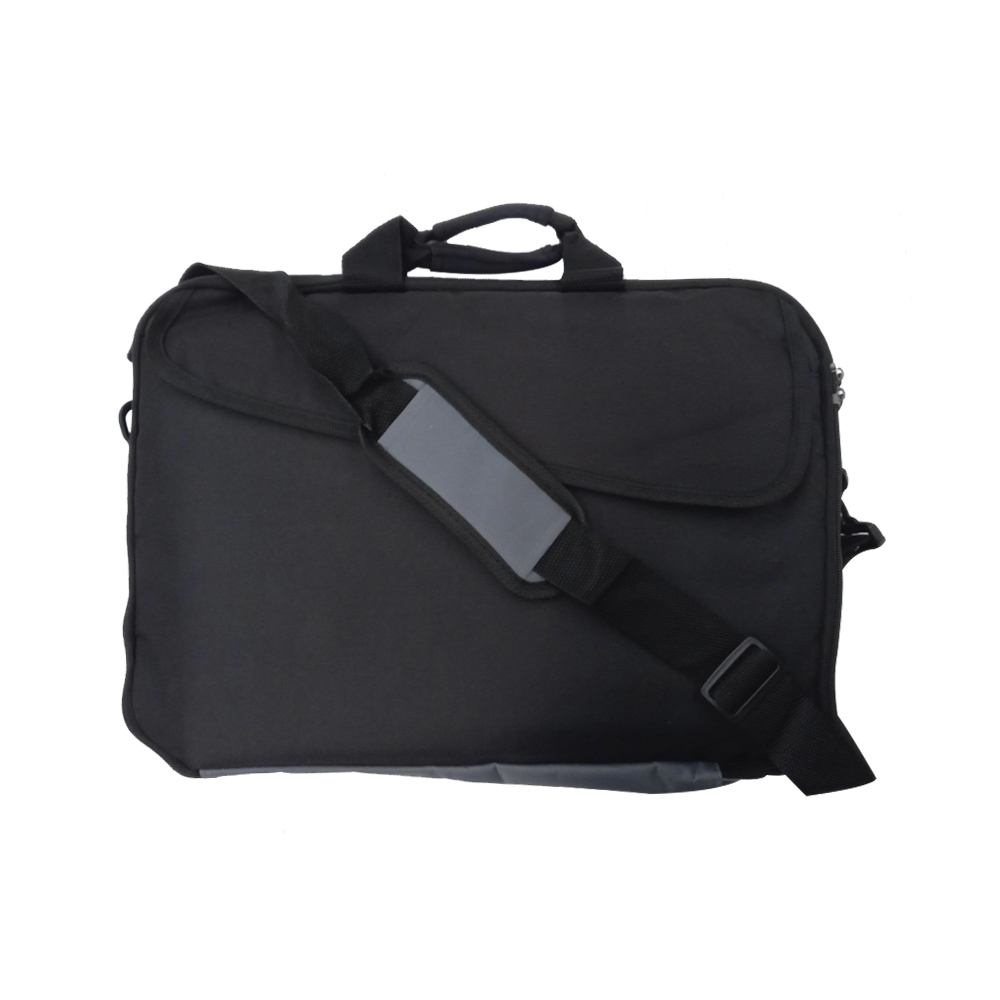 Maletín para laptop, hasta 18", Negro con gris - Reacondicionada