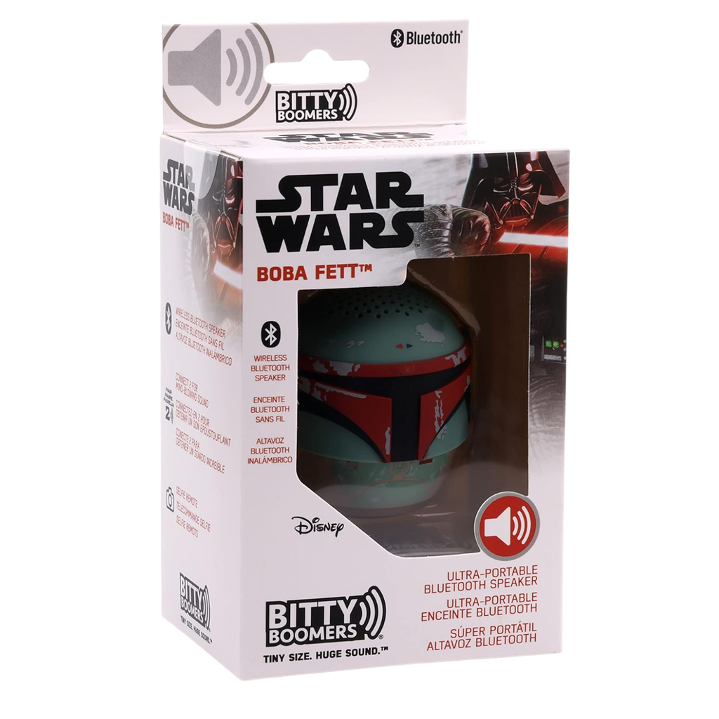 Bitty Boomers Boba Fett Bocina Bluetooth Mini Star Wars Coleccionable Oficial
