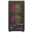 Gabinete Gamer EINAREX PM400 RGB Black Micro ATX Cristal Templado