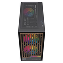 Gabinete Gamer EINAREX PM400 RGB Black Micro ATX Cristal Templado