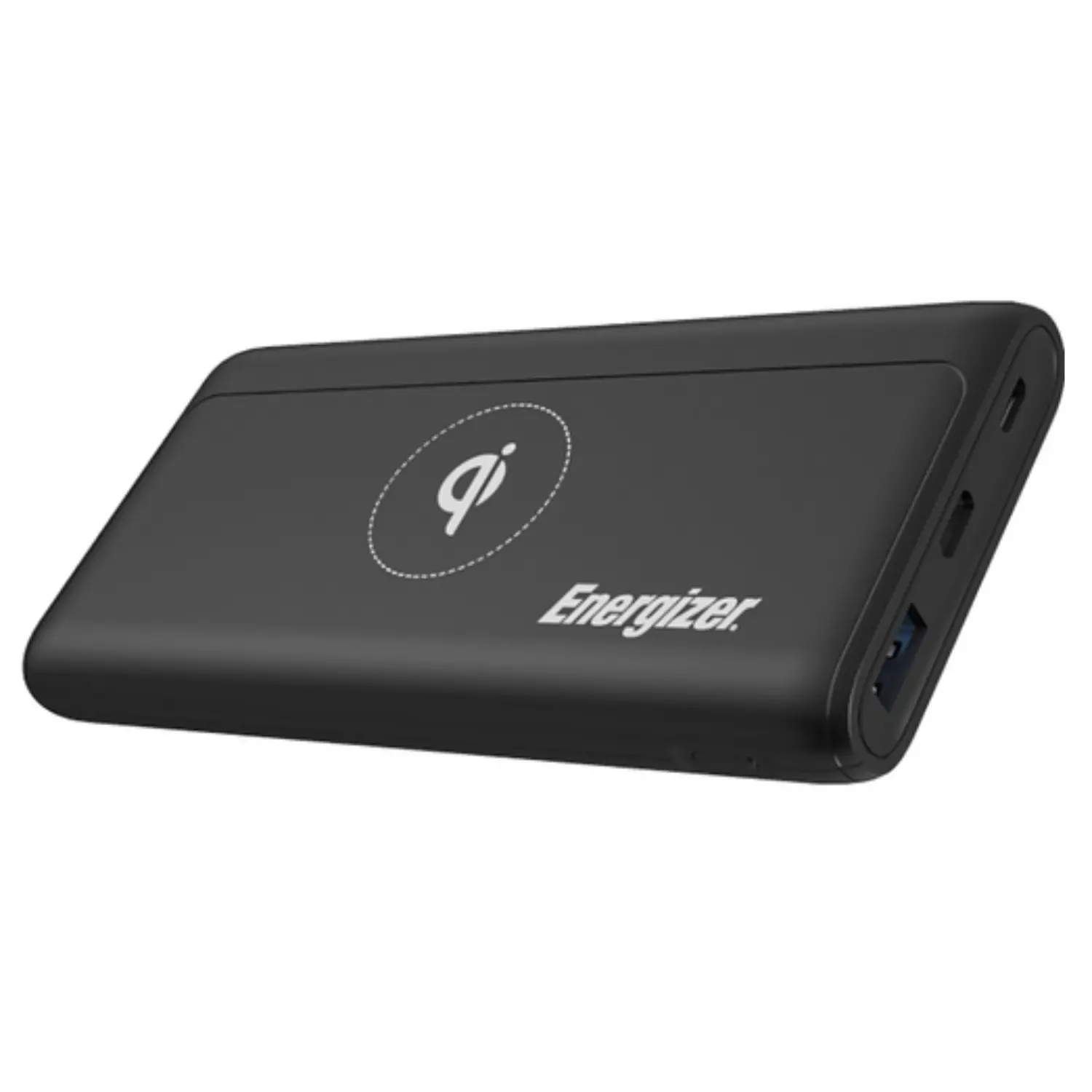 Energizer QE10011PQ - Power Bank de 10,000mAh, Carga Inalámbrica Qi, Power Delivery 18W, USB-C, USB-A y Micro-USB