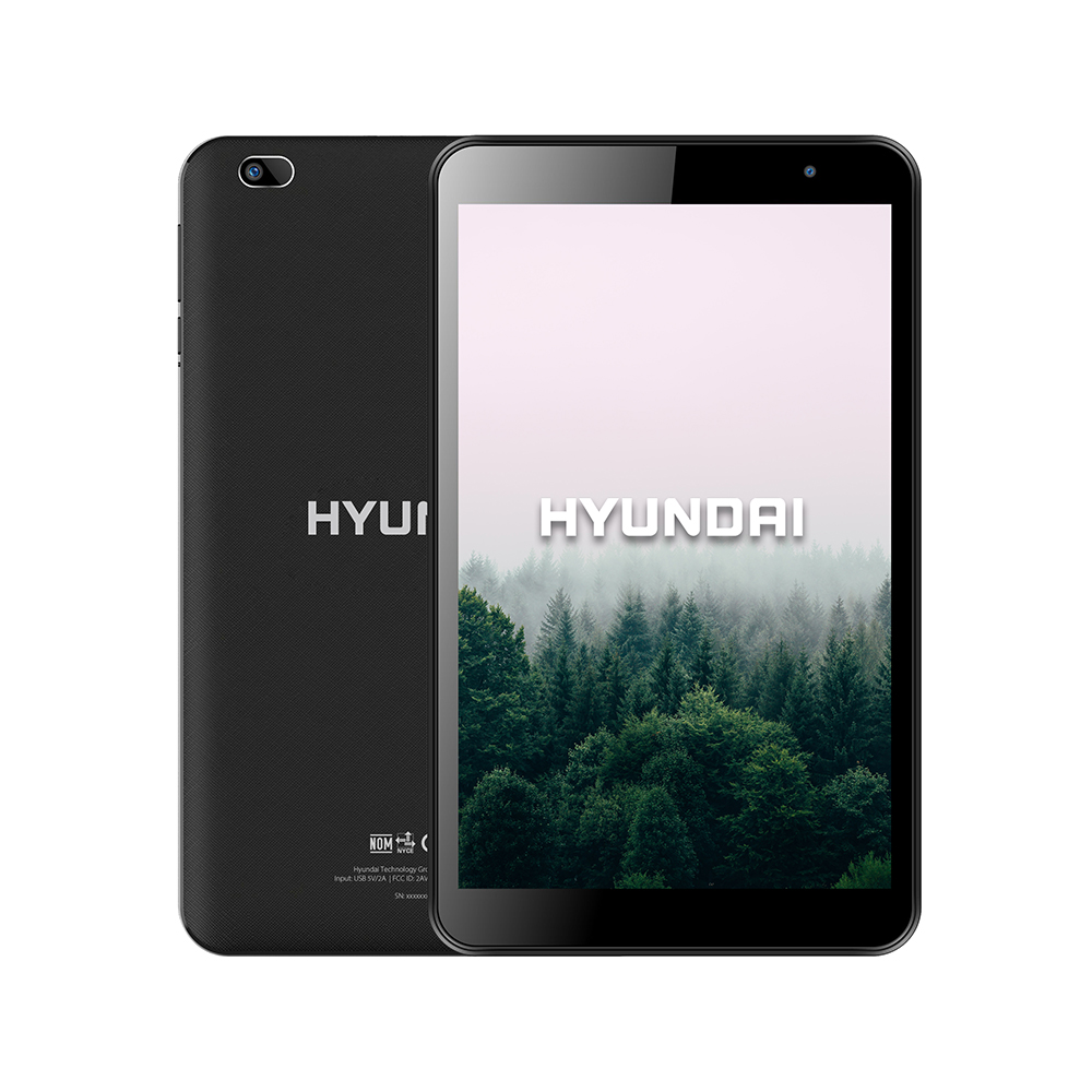Hyundai HYTab Plus 8", QuadCore A133, HD IPS 1280x800 G+G, 4GB/64GB, 5MP/8MP, Android 13, AC/AX WiFi, 4000 mAh, Acabado Tipo Goma
