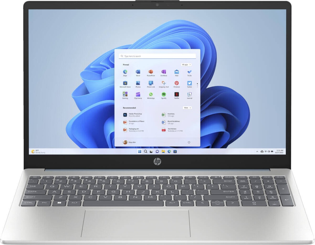 Laptop HP 15-FD0095 - Intel Core i5-1235U, 8GB RAM, 256GB SSD, Pantalla 15.6" Full HD, Windows 11, Silver (A2BZ9UA#ABA)