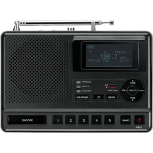 Radiodespertador Sangean CL-100 - Pórtatil - Est&eacute;reo
