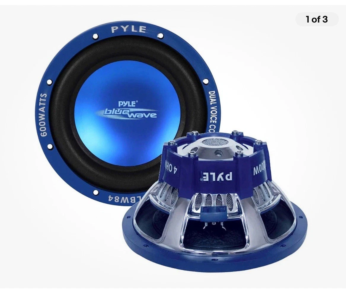 Pyle Blue Wave PL-BW84 Woofer - 600 W PMPO - 1 Pack - Refurbished