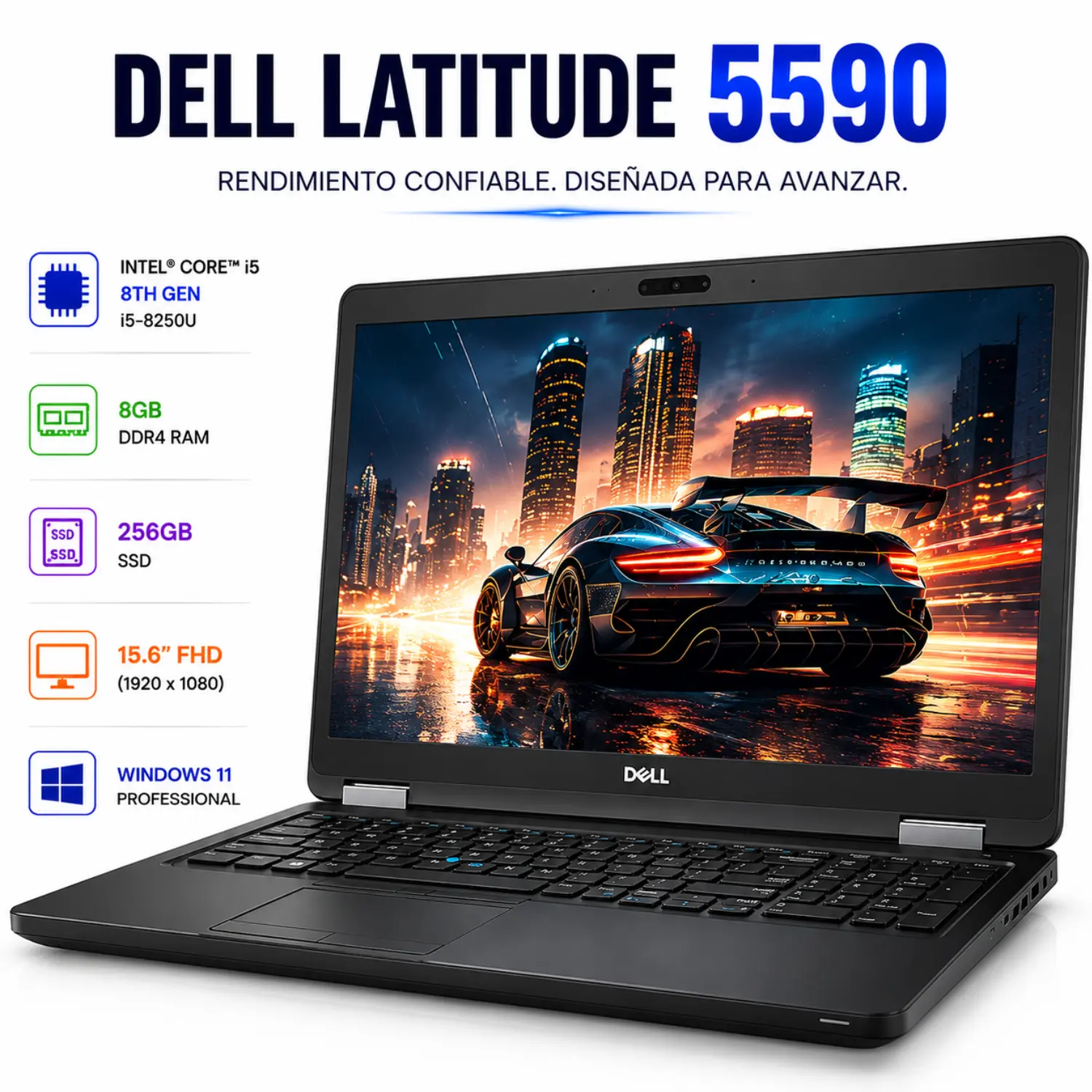 Dell Latitude 5590 15.6" FHD Intel Core i5 8GB RAM 256GB SSD Windows 11