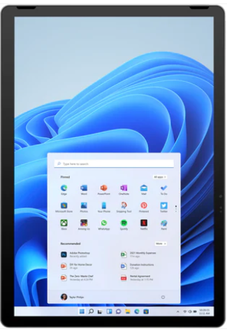REFURBISHED HP Tablet 11-BE0097NR 11" 2-1 Touchscreen 2.1K Display, Intel Pentium Silver N6000 8GB, 128 GB SSD - Natural Silver Grado B