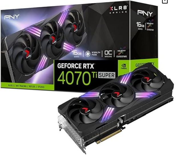 OPEN BOX TARJETA DE VIDEO PNY XLR8 RTX 4070 TI 12GB TRIPLE FAN RGB