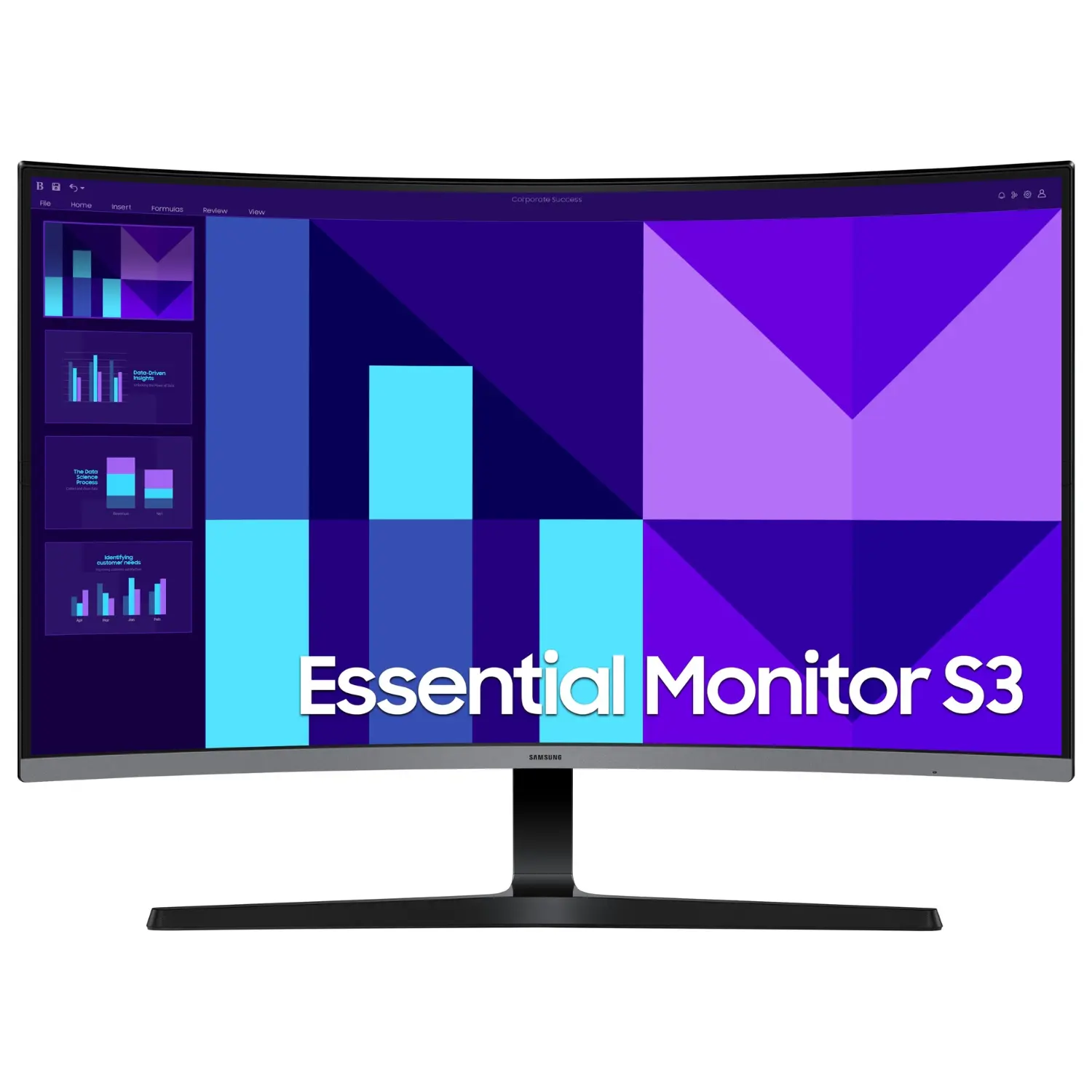 Monitor Samsung Essential S3 32 Pulgadas Curvo Full HD 100Hz VA Negro