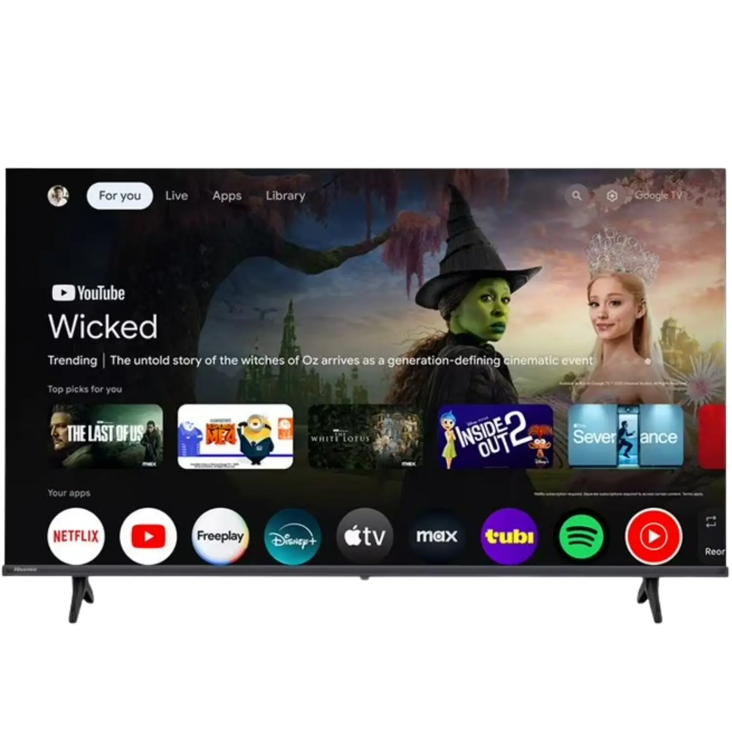 Hisense 32" Full HD Google TV Smart TV 32H40G HDR DTS Virtual:X Chromecast Integrado