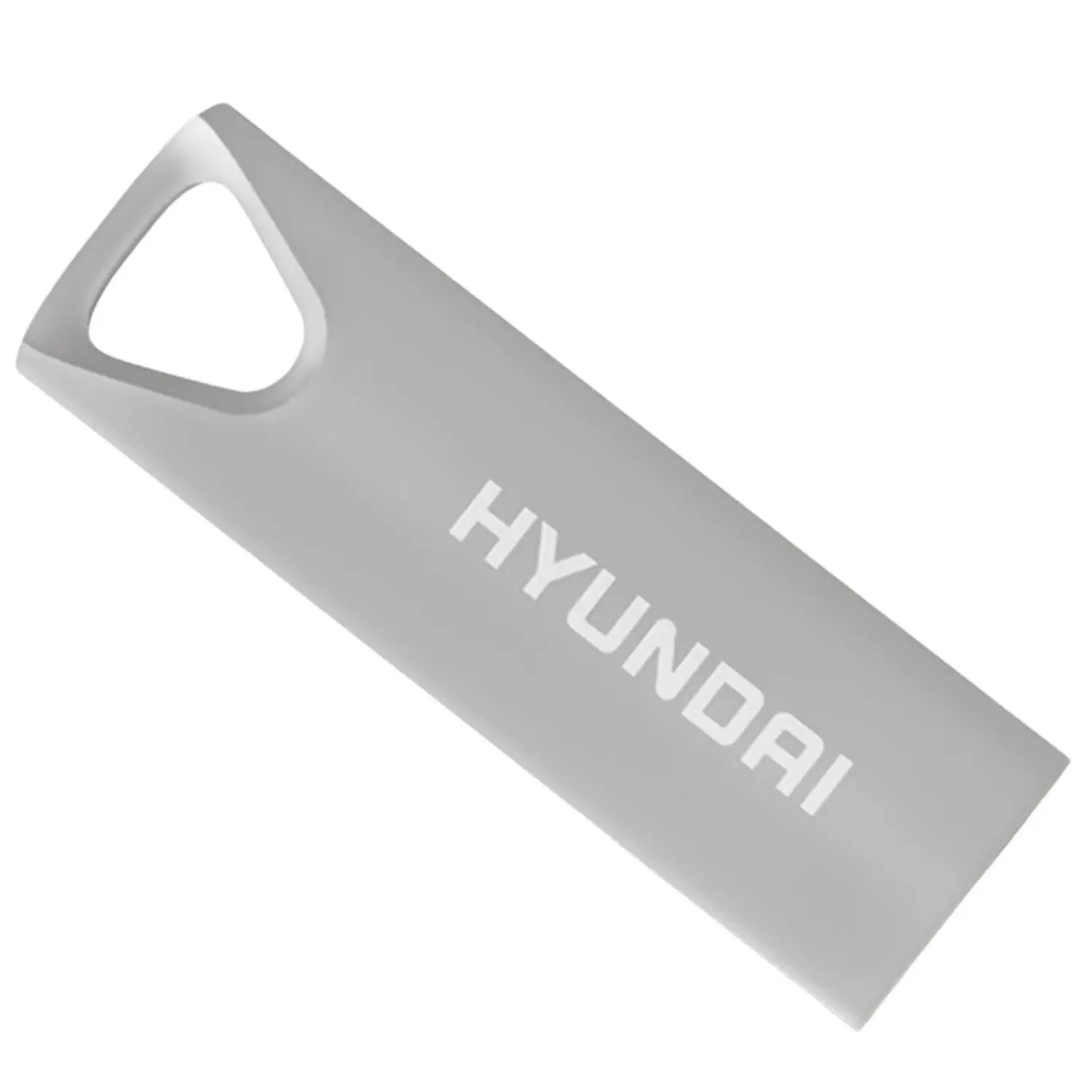 Memoria USB 64GB Hyundai Bravo Deluxe | USB 3.0 SuperSpeed | Cuerpo Metálico Plata | Resistente al Agua y Golpes | Nuevo Sellado | Para Video 4K, PC y Mac