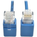 Tripp Lite Cable Patch Cat6 UTP Moldeado sin Enganches en Ángulo a la Derecha RJ-45 Macho - RJ-45 Macho, 61cm -Azul