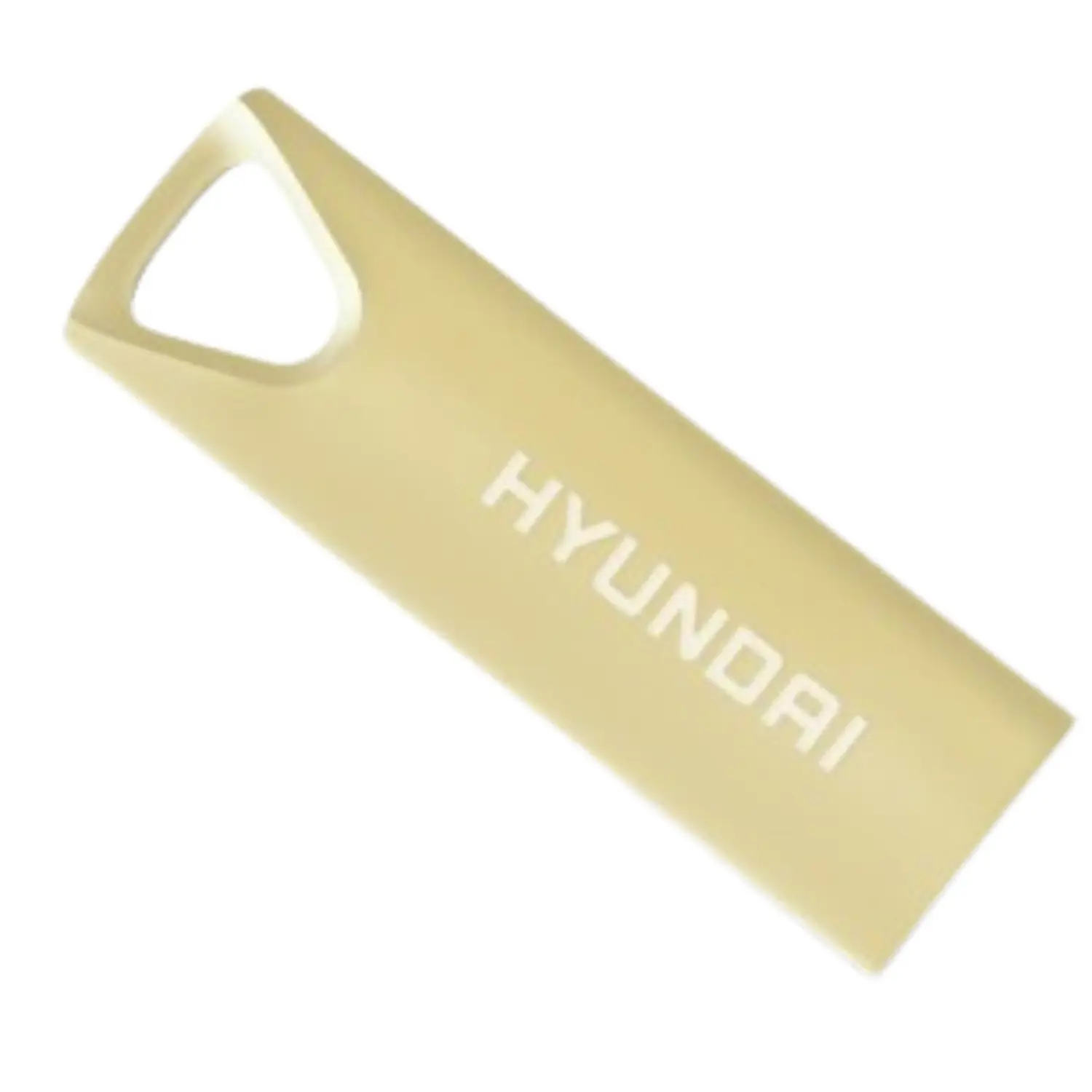 Memoria USB 16GB Hyundai Bravo Deluxe Metálica Color Dorado USB 2.0 Nueva