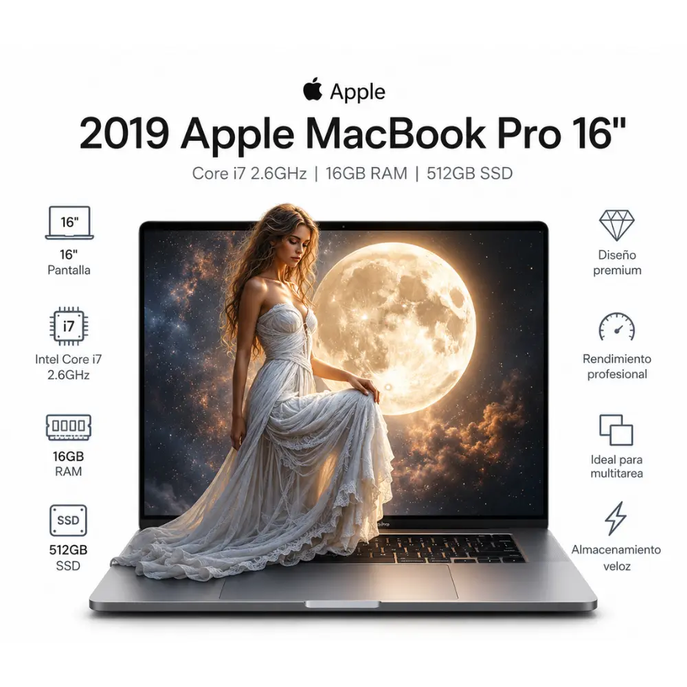 Apple MacBook Pro 16" Core i7 16GB RAM 512GB SSD (Reacondicionado)
